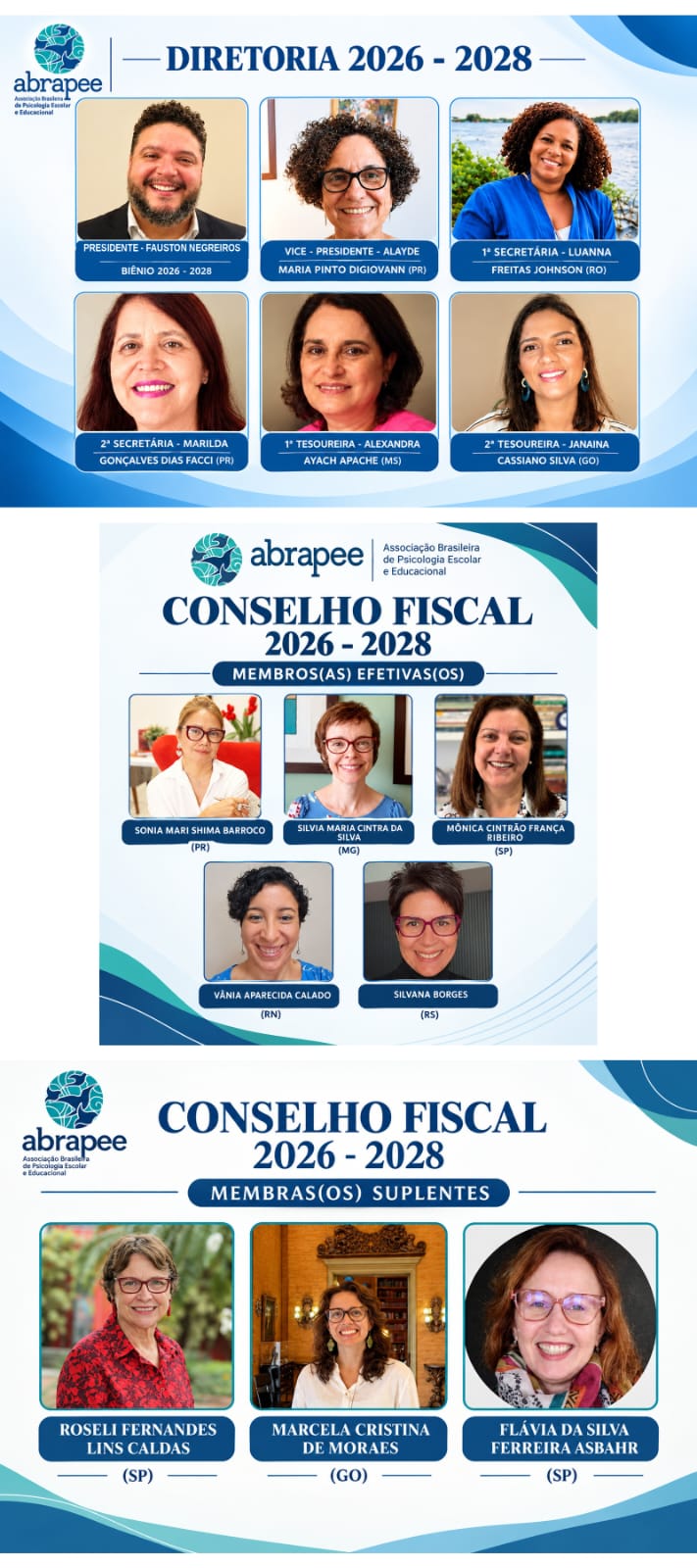 Diretoria e Conselho Fiscal da ABRAPEE – Gestão 2026-2028